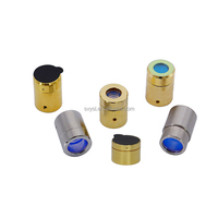 QBH Cristal Windows Fibre Laser Lentille Protection Miroir Or Couleur Fibre Laser Fenêtres De Protection