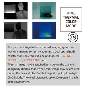 狩猟用の軽量ハンドヘルドリアルサーマルスコープウォーゾーン単眼暗視 - Product Image 5