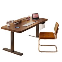 Bureau d'ordinateur, table élévatrice électrique, chaise de gaming, bureau à domicile, chambre, style italien, matériau PVC