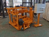 Machine de fabrication de briques mobile à petit moteur diesel Qt40-3a la ponte des œufs Machine à briques manuelle mobile