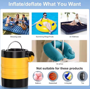 Ultra Compact Portable Mini USB Rechargeable Pompe À Air Sans Fil <span class=keywords><strong>pour</strong></span> Gonfler Piscines Camping <span class=keywords><strong>Matelas</strong></span> Fabriqué En Plastique - Product Image 5