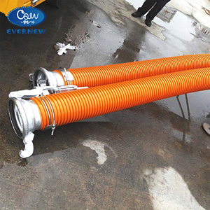 ท่อส่งน้ำเข้าแบบพีวีซีสำหรับปั๊มน้ำเคลื่อนที่ พร้อมท่อดูดน้ำรถยนต์ ขนาด 6 นิ้ว  ท่อยางเสริมแรงพลาสติก สำหรับควบคุมน้ำท่วม - Product Image 6