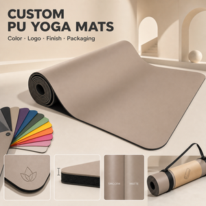 Tapete de Yoga de Goma PU Suave de Marca Privada Yugaland, 183*68cm, Logotipo Personalizado, Antideslizante, para Ejercicio - Product Image 2