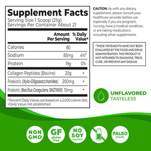 Bubuk kolagen peptida organik 454 g suplemen hidrolisat kolagen untuk suplemen peptida kolagen dewasa - Product Image 3