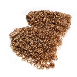 VMAE Raw Royal Curls Exotic Kinky Curly Copper Blonde 100g Extensioni di Capelli Umani Vergini Afro Kinky Curly Cambogiani Veri con Mèches <span class=keywords><strong>Biondo</strong></span> <span class=keywords><strong>Rame</strong></span> - Product Image 6