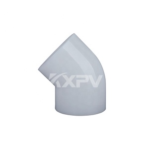 Espiral ajustable conductos de PVDF sanitarias 45 grados 135 grado conectores de codo - Product Image 2