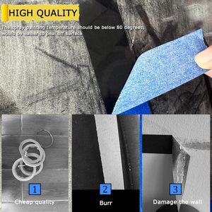 Premium 4-Roll 88yd <span class=keywords><strong>Blue</strong></span> Painter's Tape Resistente al calor Multiusos para manualidades DIY Fácil eliminación Sin residuos Etiquetado decorativo - Product Image 6