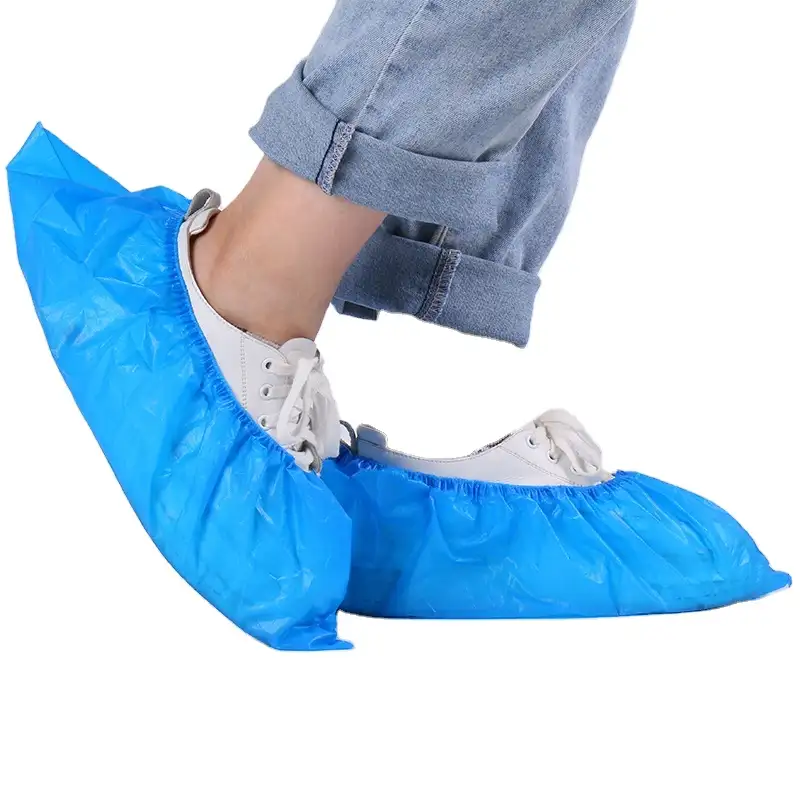 נעליים חד פעמיות כיסוי פלסטיק עמיד למים רובוטי אתחול מכסה