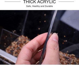 Bandeja de recogida de semillas moderna para pájaros, plato colgante, comedero grande para pájaros tortolitos, cacatúas, canarios, sol, conures, otras jaulas para pájaros - Product Image 4