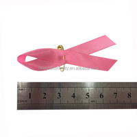 Ruban en satin rose personnalisé OKAY avec épingles de sécurité – Cadeaux pour femmes et jeunes filles pour la sensibilisation au cancer du sein – Événements caritatifs et sociaux