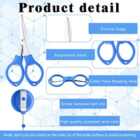 XINXUHONG AP-016 Clip de badge rétractable médical pour infirmière, à boucle de retrait facile, avec ciseaux, très vendu
