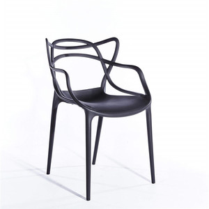 Cómodo de suministro de fábrica Silla de café de plástico Silla de pila de silla - Product Image 4