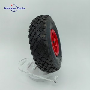 Remise d'usine 10% de réduction sur la <span class=keywords><strong>brouette</strong></span> en caoutchouc pneumatique de 10 pouces remplie d'air 3.00-4/ 260x85 pneus de chariot pédale Go Kart roues - Product Image 3