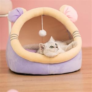 Nouveau lit pour chien et chat en peluche classique, portable, toutes saisons, doux, couleur personnalisable, très vendu - Product Image 5