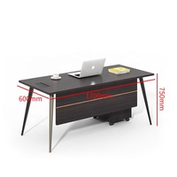 Bureau moderne pour PDG Mobilier de bureau Bureau Petite table de bureau simple avec armoire