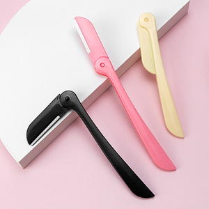 Rasoi Facciali con Lama Inclinata in Acciaio Inossidabile per Donne e Uomini, Strumento Pieghevole per Rifinitura Sopracciglia e Rasatura - Product Image 4