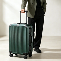 Valise de voyage à roulettes avec serrure TSA, légère et élégante, bagage portable à roulettes pivotantes pour les voyages d'affaires et les trajets quotidiens