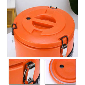 Juego <span class=keywords><strong>de</strong></span> 5 Recipientes para Alimentos <span class=keywords><strong>de</strong></span> Acero Inoxidable Color Naranja, Juego <span class=keywords><strong>de</strong></span> Ollas <span class=keywords><strong>de</strong></span> Gran Capacidad, Juego <span class=keywords><strong>de</strong></span> Recipientes Aislados para Alimentos, Caja Térmica para Alimentos - Product Image 4