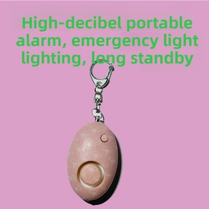 Alarme de sécurité personnelle ovale AL-01 en plastique ABS, très forte, avec lumière LED, fonctions d'appel et de défense pratiques - Product Image 4