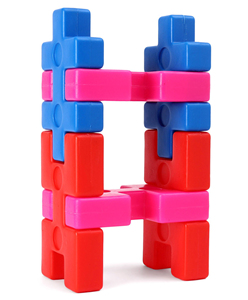 GIRNAR SUPER KIT Contains 4 animal puzzles, a shape sorter with 6 shapes and a set of blocks. Learn to construct animal puzzles - Product Image 4