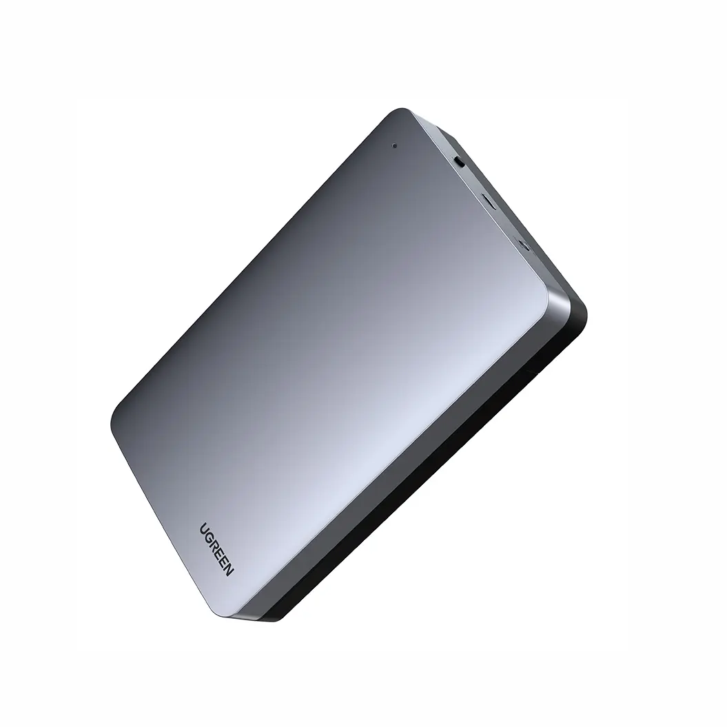 UGREEN ฮาร์ดไดรฟ์ SATA ภายนอกขนาด3.5นิ้ว,สำหรับเคส6Gbps ความเร็วสูง USB C 2.5 Gen 2 SATA SSD ขนาด3.1นิ้ว