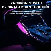 Éclairage de selle en cristal pour BMW Série 3 4 G20 G22 M3 M4 |   Synchronisation de la lumière ambiante à 11 couleurs pour voiture d'origine