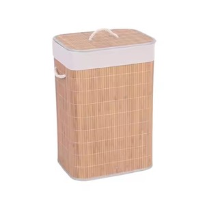 <span class=keywords><strong>Panier</strong></span> à linge de salle de bain, <span class=keywords><strong>grand</strong></span>, avec poignée, pour vêtements, en bambou tressé, boîte de rangement en <span class=keywords><strong>bois</strong></span>, cubes, bacs de rangement, paniers de rangement - Product Image 1