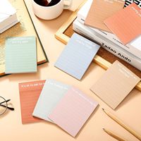 Blocs-notes adhésifs colorés, suggestion psychologique positive, haute viscosité, bloc-notes de bureau pour étudiants, promotion en gros