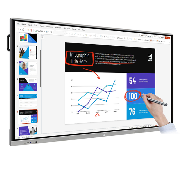 Interactive Flat Panel Include Camera Interactive Display for Conference Room Smart Board for Education