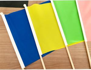 Drapeaux à main personnalisés pas chers pour les écoles et les enfants, drapeaux rectangulaires promotionnels à agiter pour les événements - Product Image 5