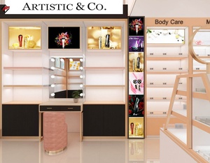 Kualitas tinggi Kustom furnitur toko parfum mewah rak tampilan kustom untuk etalase LED - Product Image 3
