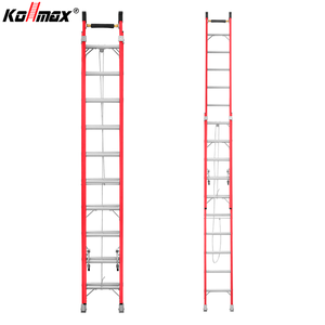 Vente chaude EN131 Échelle d'extension pliable personnalisée <span class=keywords><strong>en</strong></span> <span class=keywords><strong>fibre</strong></span> <span class=keywords><strong>de</strong></span> <span class=keywords><strong>verre</strong></span> Échelles télescopiques - Product Image 1