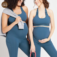 Ensemble de soutien-gorge de sport d'allaitement personnalisé, taille haute, Yoga, Leggings de grossesse, levage de fesses pour femmes enceintes