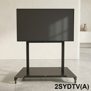 Carrito de TV móvil universal de 65-100 pulgadas con altura ajustable y ruedas para televisión - Product Image 5