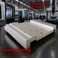 Piétement en aluminium usiné CNC de haute précision pour équipement d'automatisation des semi-conducteurs – Service de fraisage industriel de précision sur mesure
