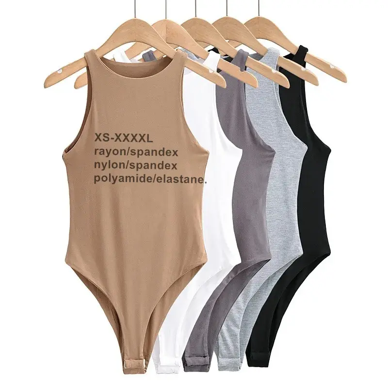 XS-XXXXL manufacture Plus size skims silicone female sexy women double layers shape wear crew neck nude bodysuit jumpsuit