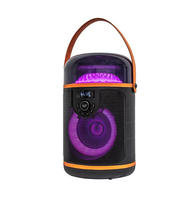 Nuevo Altavoz Inalámbrico de 6.5 Pulgadas con Bocina, RGB LED, 50W, 4500mAh, Gran Potencia, Subwoofer, Uso en Exteriores, Control Remoto Portátil