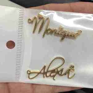 Uwin su misura in acciaio inox targhetta collana bracciale orecchini <span class=keywords><strong>donna</strong></span> personalizzato gioielli regalo per bambini - Product Image 5