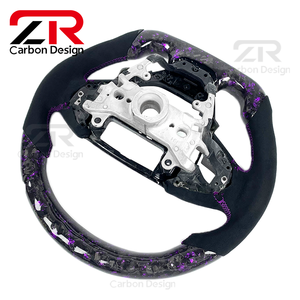 พวงมาลัย LED คาร์บอนไฟเบอร์ภายในรถปรับแต่งได้สำหรับฮอนด้าซีวิครุ่น10th รุ่น <span class=keywords><strong>Si</strong></span> Type R FK8 CR-V 2016-2021 - Product Image 6