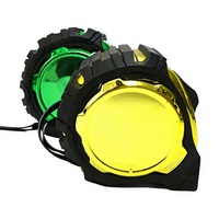 Mètre Ruban Portable Épaissi en Acier Inoxydable avec Revêtement Laser, 3m, 5m, 8m, 10m, Mesures Métriques/Impériales, avec Housse de Protection