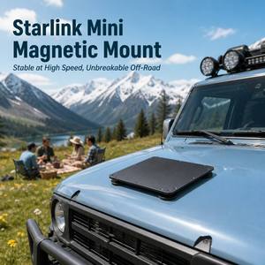 Soporte Magnético Resistente para Starlink Mini, 220 lb, 4 Imanes, Protección de Aluminio para PC, Impermeable, para Techo de Auto, Todoterreno, Camping - Product Image 2