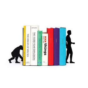 Superhero Cat <strong>Bookends</strong> for Home Office Funny <strong>Cute</strong> Metal Bookshelf Holders and Stopper Heavy Duty <strong>Bookend</strong> Decoration - Product Image 4