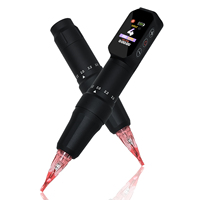 Kit de stylo de machine à tatouer sans fil à écran couleur numérique à course réglable Logo personnalisé batterie de pistolet à tatouer électrique pour sourcils