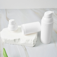 Échantillon Gratuit - Flacon Cosmétique Blanc en Plastique 30ml 50ml 60ml 100ml 120ml 150ml - Flacon Pompe Airless pour Soins de la Peau
