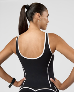 Completo Yoga Donna Estivo <span class=keywords><strong>Sexy</strong></span> a Righe Bianche Vestibilità Aderente KY - Abbigliamento Donna <span class=keywords><strong>Sexy</strong></span> all'Ingrosso Economico - Product Image 4
