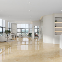 Carreaux de sol en céramique luxueux avec motif de type jade et finition ultra brillante, adaptés aux villas, aux bars et autres lieux similaires.