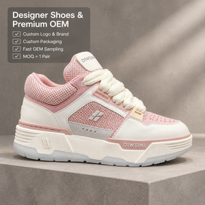 Chaussures de créateur de luxe pour hommes et femmes, haute qualité, blanches et roses, en mesh, chaussures de marche rétro, baskets, nouveauté - Product Image 1