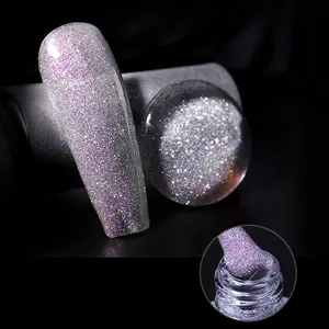 New Arrival 2021 Mixcoco Flash Gel Ánh Sáng Lung Linh Nail Polish Bạch Kim Salon Glitter Kim Cương Ánh Sáng Flash Gel UV Gel Polish