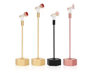 Plateau en argent et mini bâton en <span class=keywords><strong>plexiglas</strong></span>, présentoir pour bijoux, boucles <span class=keywords><strong>d</strong></span>'oreilles - Product Image 5