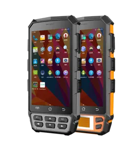 Terminal Pengumpulan Data Manajemen Persediaan Genggam Industri Android PDA Rugged UHF RFID 1D 2D Kode QR Pemindai Android PDA